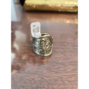 Vintage Silver Plated Spoon Ring flatware Silverware handcrafted